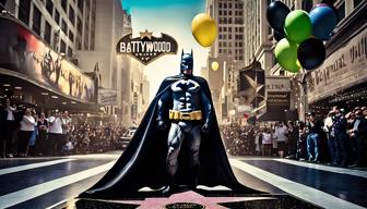 Batman wird in Hollywood zum Superhelden: Stern auf dem „Walk of Fame“