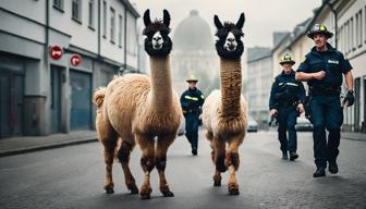 Bonner Feuerwehr fängt ausgebüxte Lamas nach kurzer Verfolgungsjagd ein