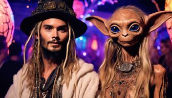 Heidi Klum verwandelt sich in E.T. bei der Halloween-Party in New York