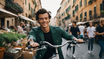 Popstar Harry Styles erkundet Rom beim Flohmarkt, Leihrad fahren und Joggen