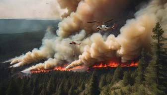 Wieder aufgenommene Löscharbeiten am Brocken gegen Waldbrand